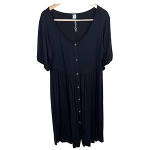 Kate Quinn Black Button Front Dress